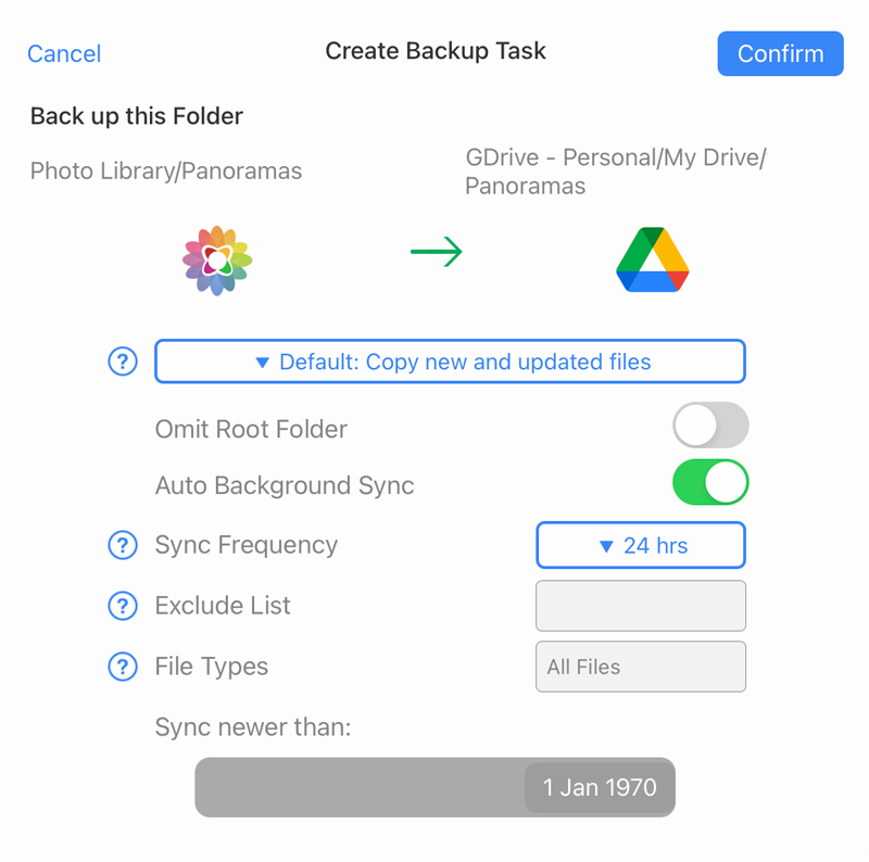 Check on the status of your iPad Backup tasks