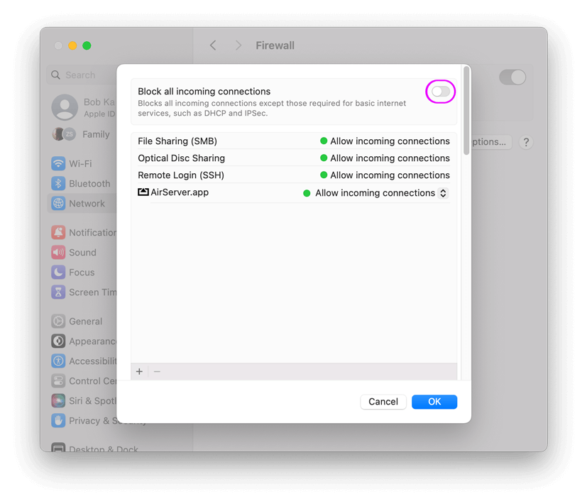 macOS Sonoma how to configure your firewall