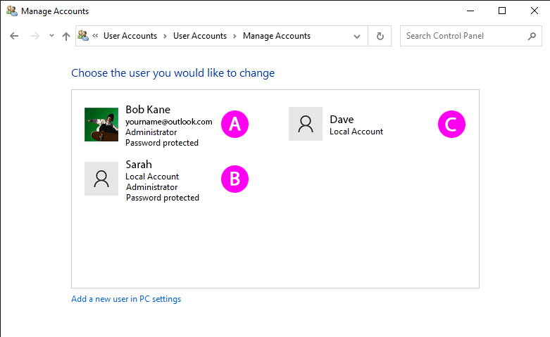 Enable administrator account windows 10 and set password