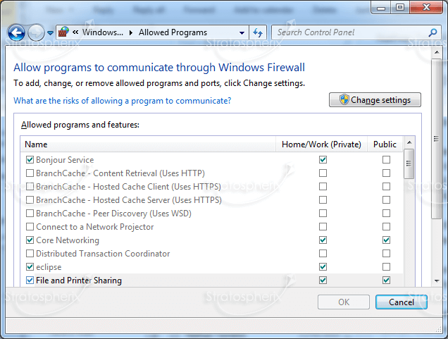 Configure Windows 7 Firewall