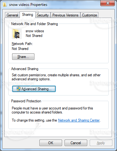 How to share folders in Windows 7